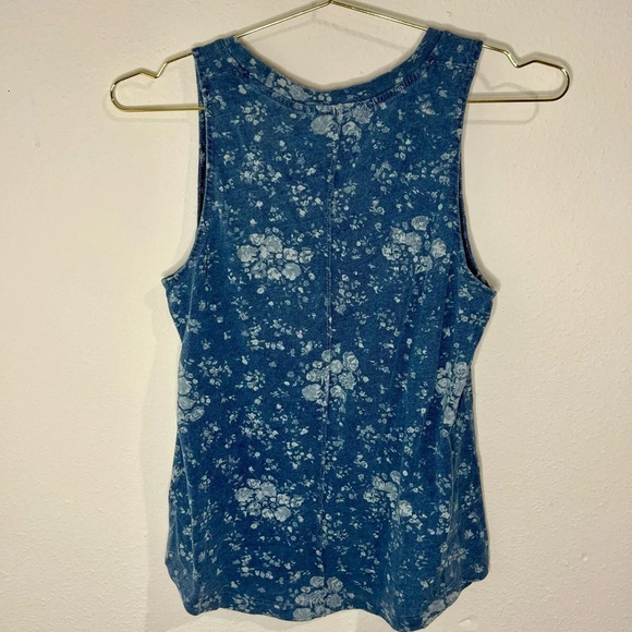 🆕 Splendid Blue Floral Tank Top - Picture 8 of 11